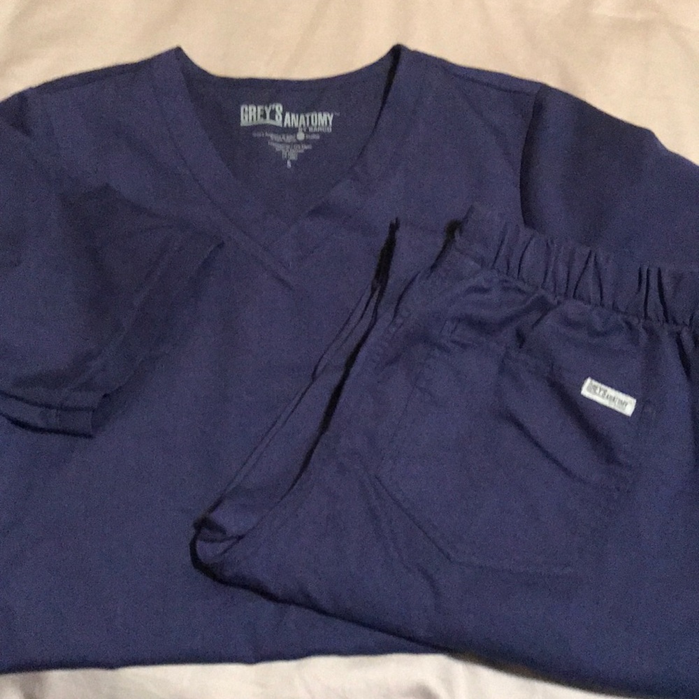 Gently worn navy blue Greys Anatomy Scubs